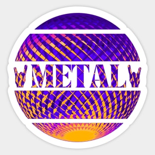 Metal colorful  - Heavy metal Sticker